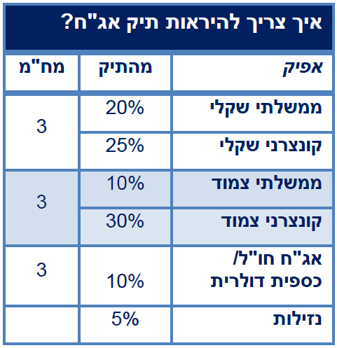 איך צריך להיראות תיק אג"ח