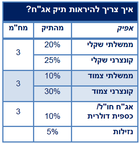 איך צריך להראות תיק אג"ח